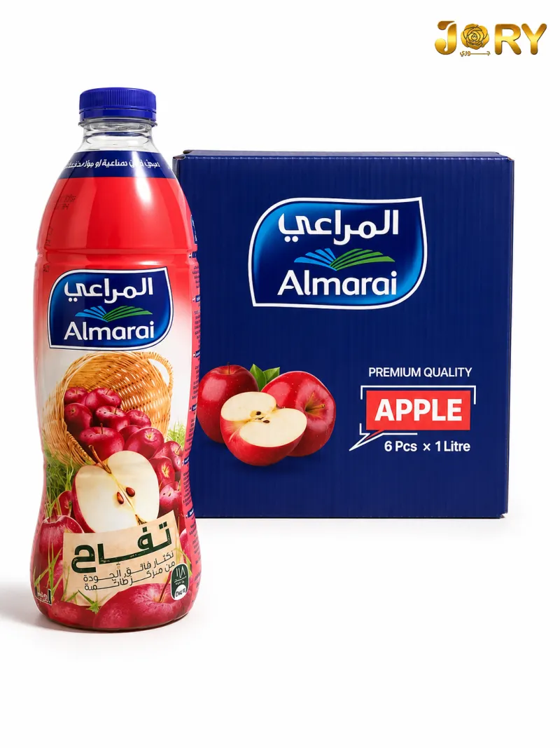 المراعي بلاستيك 1 لتر بنكهة التفاح